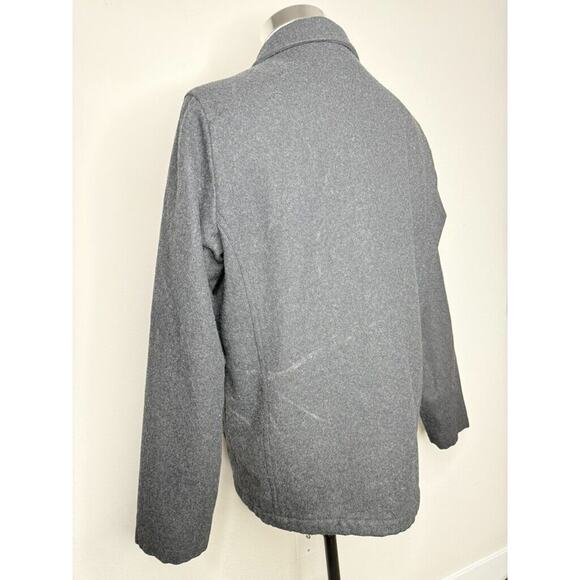 J. Crew University Wool Jacket Coat Charcoal Gray Men’s Size Large Outerwear - Picture 5 of 8